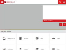 Tablet Screenshot of cimbbank.com.sg